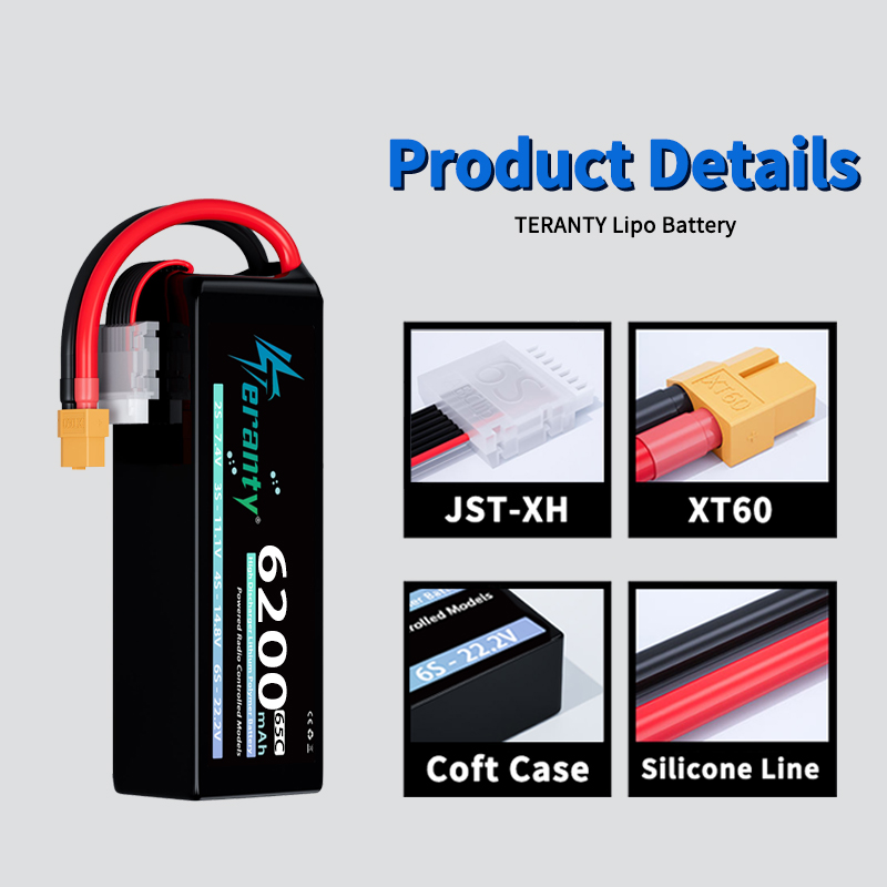 TERANTY 6S 6200mAh Lipo Batter - Drone Battery 6S 评论和价格