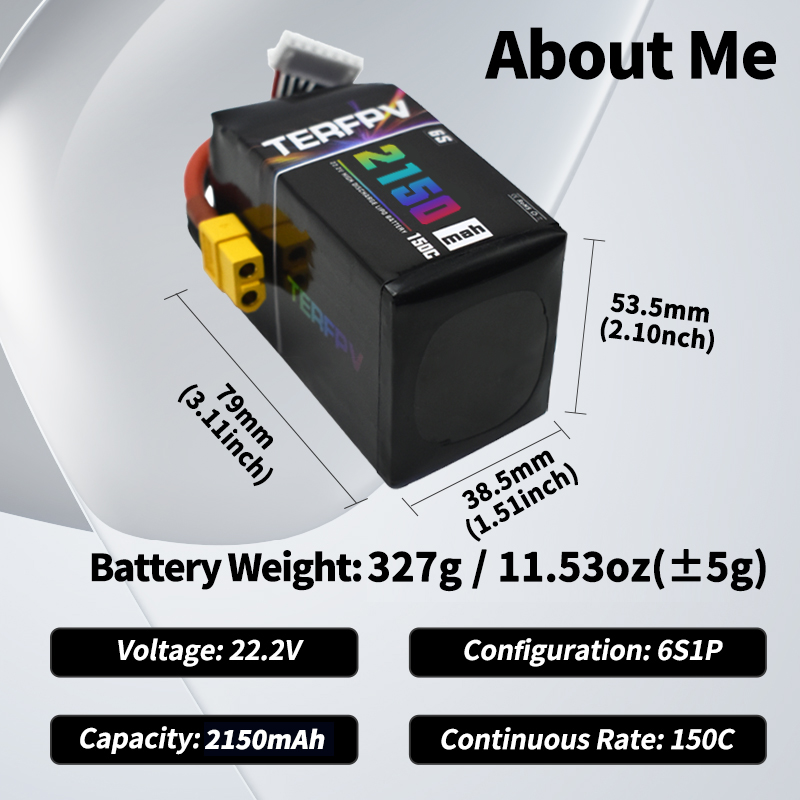 TERFPV Lipo Battery 6S 22.2V 1 - Drone Battery 6S 评论和价格