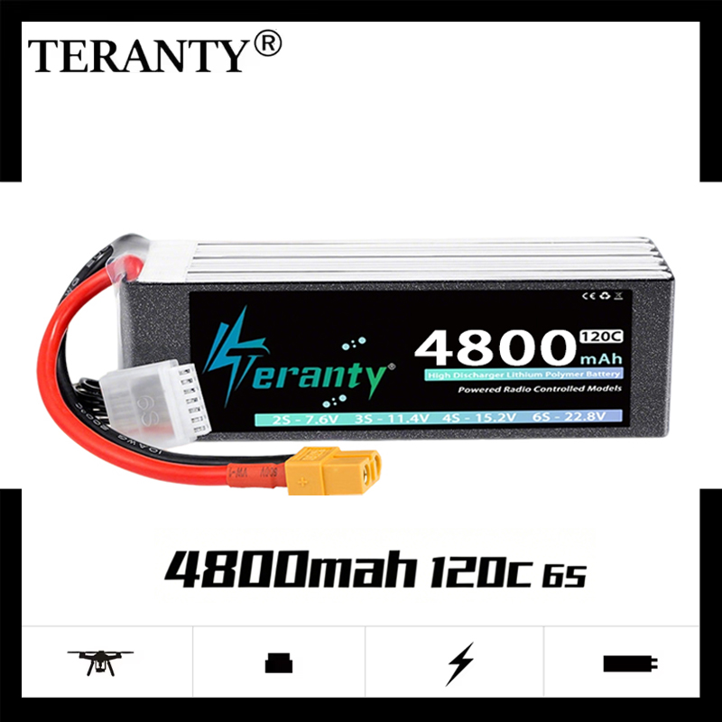 TERANTY 6S 4800mAh Lipo Batter - Drone Battery Connector 评论和价格